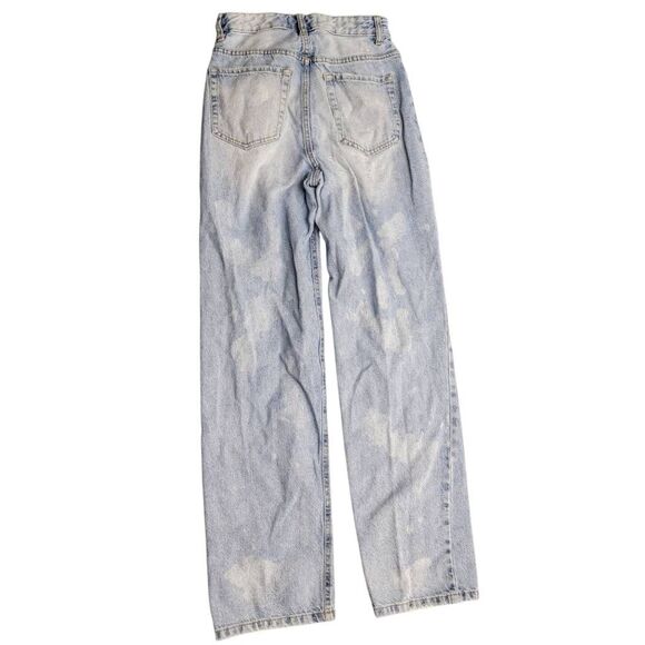 Pacsun 90's Boyfriend Rip Torn Very Distressed Denim High Rise Blue Jeans - Picture 8 of 12